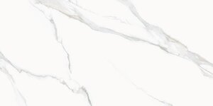 Изображение товара Керамогранит Delacora Calacatta Milazzo 60120CMI15, 120 x 60 см, Sugar-эффект, белый мрамор