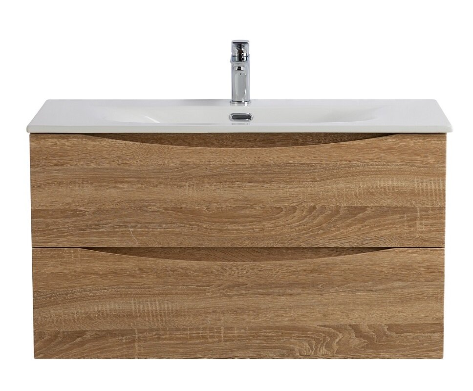 Изображение товара Тумба под раковину BelBagno Rovere Bianco, подвесная, 90 см, МДФ