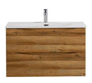Изображение товара Тумба под раковину BelBagno Marino-Cer-N-900-2C-SO-RR-P 90 см, подвесная, Rovere Rustico