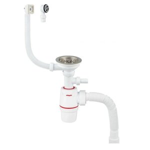 Изображение товара Сифон для раковины Wirquin Neo 30987091 с нержавеющей чашкой, регулировка высоты