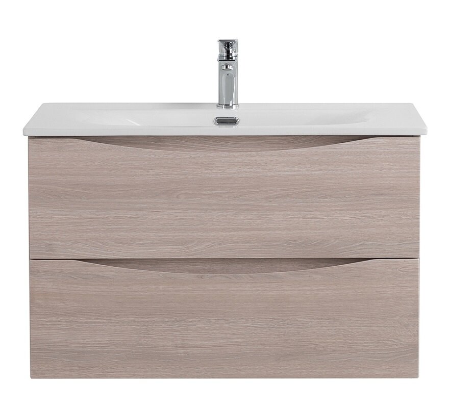 Изображение товара Тумба BelBagno Marino-Cer-N-1000-2C-SO-RG-P Подвесная Rovere Grigio 100 см