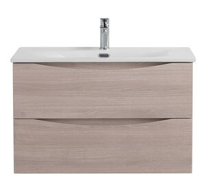 Изображение товара Тумба под раковину BelBagno Marino-Cer-N-1000-2C-SO-RG-P, 100 см, подвесная, Rovere Grigio