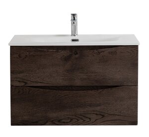 Изображение товара Тумба под раковину BelBagno Marino-Cer-N-1000-2C-SO-RNG-P 100 см, подвесная, Rovere Nature Grigio