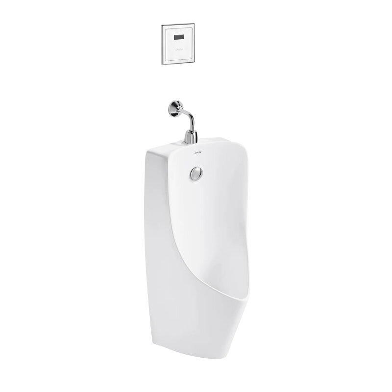 Изображение товара Подвесной писсуар Arrow AN632 из фарфора белого цвета, сенсорное или механическое управление