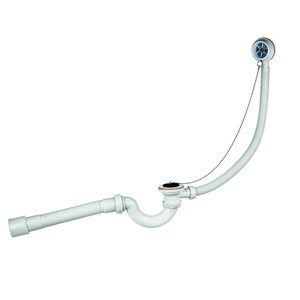 Изображение товара Слив-перелив для ванны Wirquin 30717339 с гофротрубой белый