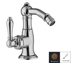 Изображение товара Смеситель Nicolazzi Cinguanta 3453DB76C для биде, бронза, Италия, однорычажный