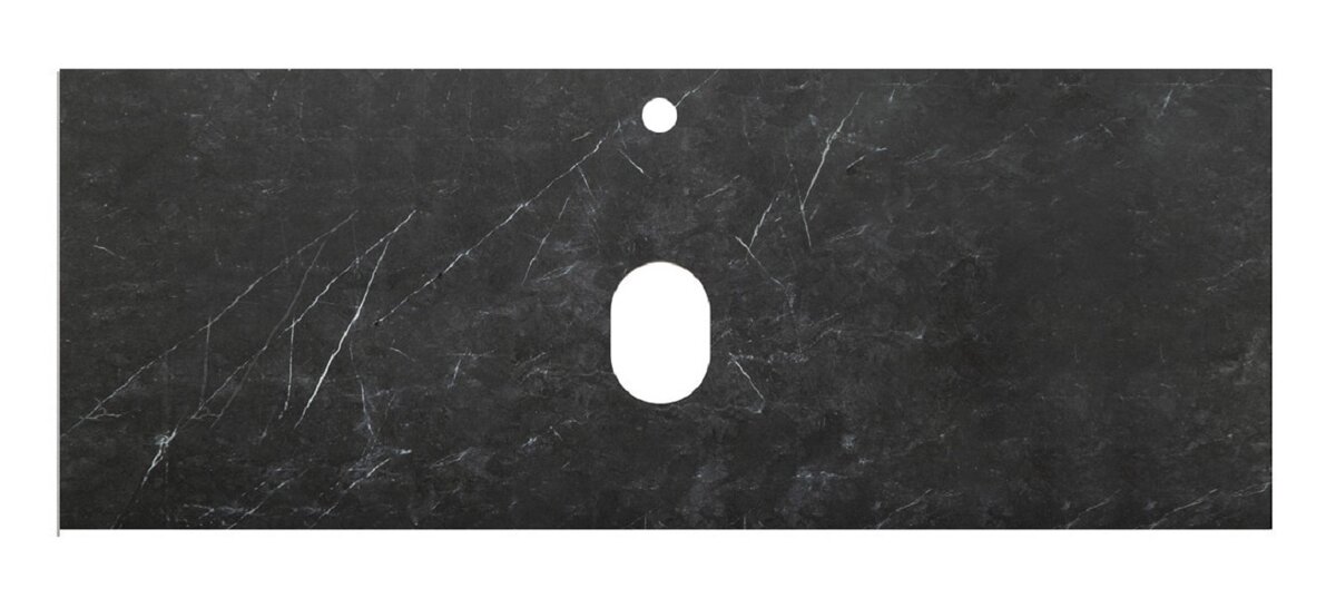 Изображение товара Столешница из керамогранита BelBagno KEP-120-MNO 120 см черный матовый Marmo Nero Opaco