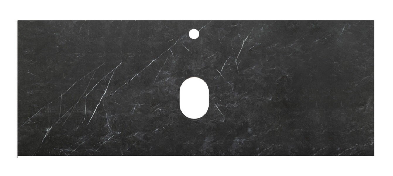 Изображение товара Столешница из керамогранита BelBagno KEP-120-MNO 120 см черный матовый Marmo Nero Opaco