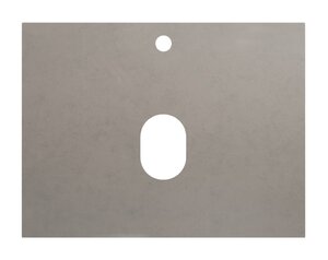 Изображение товара Столешница из керамогранита BelBagno KEP-60-CEM, 60 см, серый, прямоугольная
