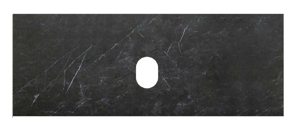 Изображение товара Столешница из керамогранита BelBagno KEP-120-MNO-W0, 120 см, черный матовий