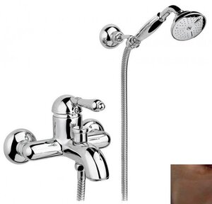 Изображение товара Смеситель Nicolazzi El Capitan 3401DB75 для ванны и душа, ручка металл, состаренная бронза