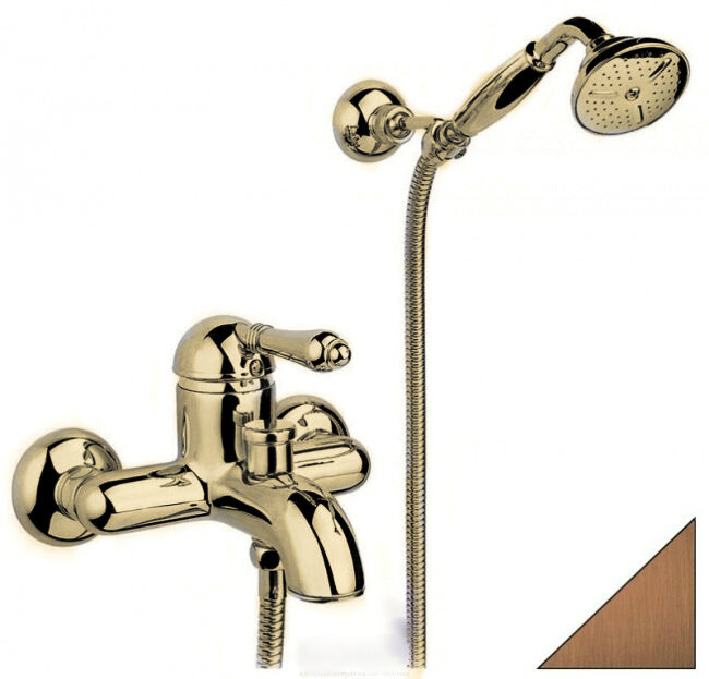 Изображение товара Смеситель для ванны и душа Nicolazzi P.M. Blanc 3401DB76 состаренная бронза гальваника