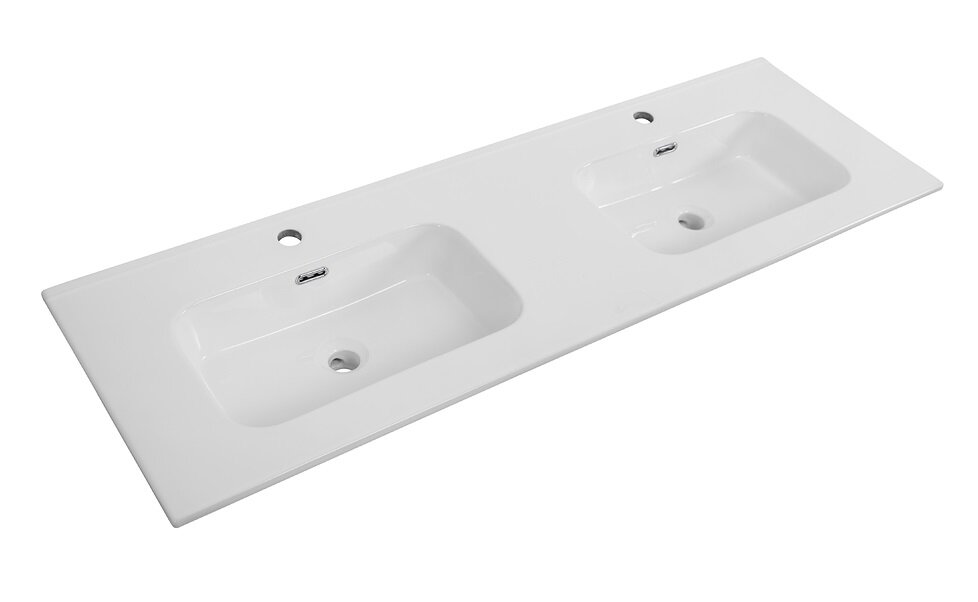 Изображение товара Раковина двойная Cezares Duet CZR-8095-140-2 из керамики 141 см белая