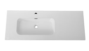 Изображение товара Раковина Cezares Duet CZR-8095-120-L/CZR-8095-120-R, 120 см, керамика, чаша слева/чаша справа, белый