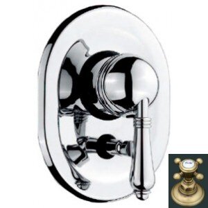 Изображение товара Набор смеситель Nicolazzi Classico Monokomandi для ванны и душа бронза Италия 3460BZ75