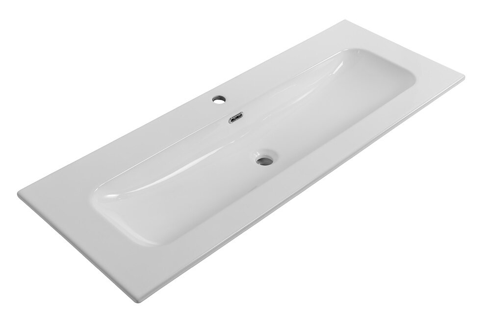 Изображение товара Раковина Cezares Eco CZR-8073-120 керамическая для ванной, 121 см, белая
