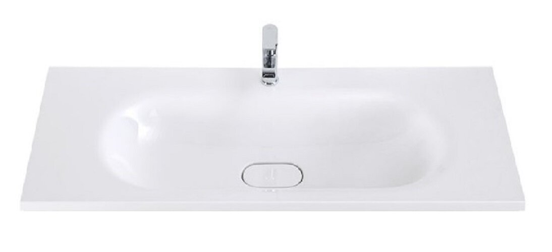 Изображение товара Раковина Cezares Eco CZR-900/480-LV-MR-ECO-F 90 см искусственный камень белая