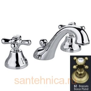 Изображение товара Смеситель Nicolazzi Nuova Brenta 2508 BZ для раковины на 3 отверстия, бронза