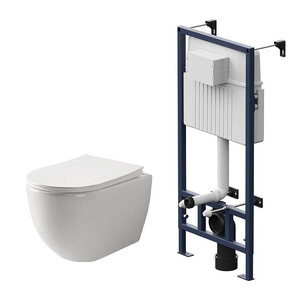 Изображение товара Инсталляция Am.Pm ProC с безободковым унитазом Ceramicanova Mia Rimless сиденье микролифт, I012707/CN1805, сантехфарфор