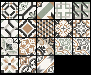 Изображение товара Керамогранит NewTrend Design Art Design Mix 1 GP2020DMX31, 20 x 20 см, матовый, цвет разноцветный