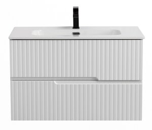 Изображение товара Тумба под раковину Cezares Duet-N-800-2C-SO-BL, 80 см, подвесная, Bianco Lucido