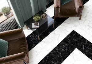 Изображение товара Керамогранит NewTrend Design Art Stone Marquina GP2020DNS99, 20х20 см, матовый черный