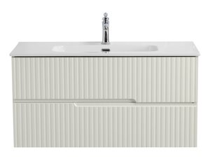 Изображение товара Тумба под раковину Cezares Duet-N-1000-2C-SO-AS-P, 100 см, подвесная, альпака брашированная