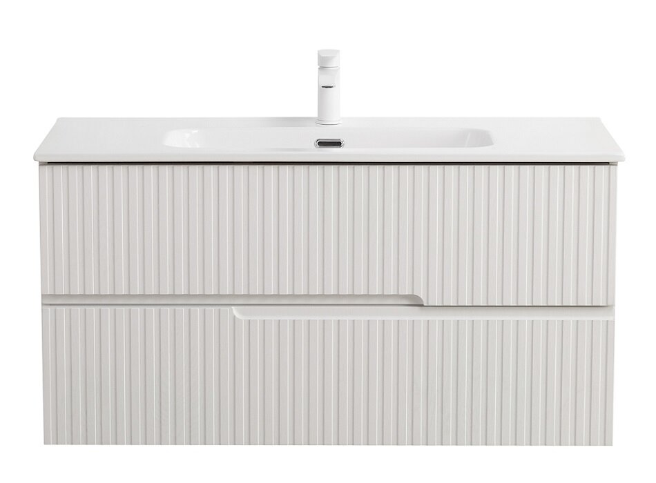 Изображение товара Тумба под раковину Cezares Duet-N-1000-2C-SO-FBS-P, 100 см, подвесная, ясень белый софт