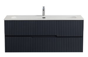 Изображение товара Тумба под раковину Cezares Duet-N-1200-2C-SO-GR-P, 120 см, подвесная, Grafito 