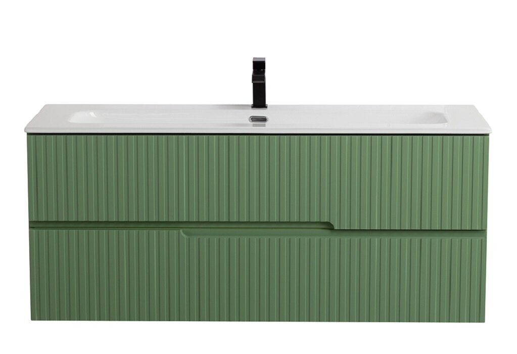 Изображение товара Тумба под раковину Cezares Duet-N-1200-2C-SO-PS-P 120 см подвесная фисташковый софт