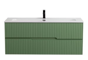 Изображение товара Тумба под раковину Cezares Duet-N-1200-2C-SO-PS-P, 120 см, подвесная, фисташковый софт