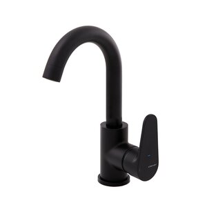 Изображение товара Смеситель для раковины Clever Rocket 62076 черный матовый однорычажный с Cold open