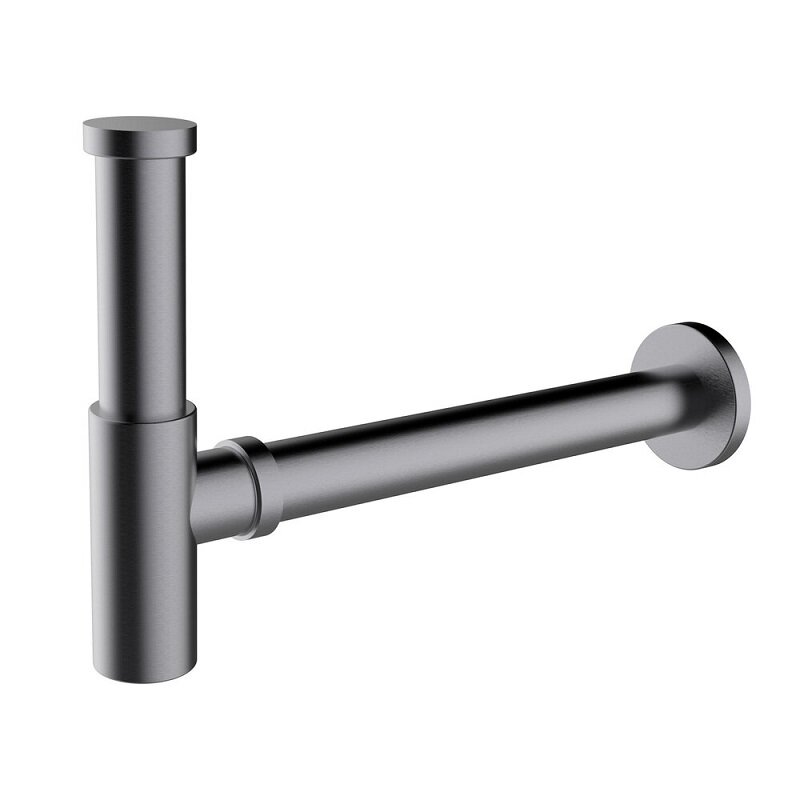 Изображение товара Сифон для раковины Clever Elegance 61976, цвет оружейная сталь