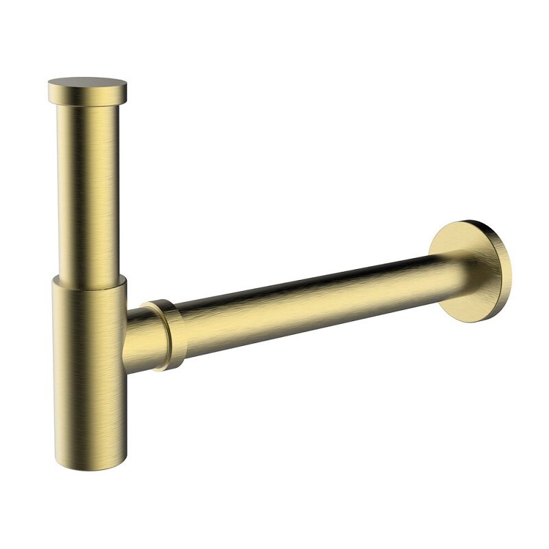 Изображение товара Сифон для раковины Clever Elegance 61977, цвет брашированное золото