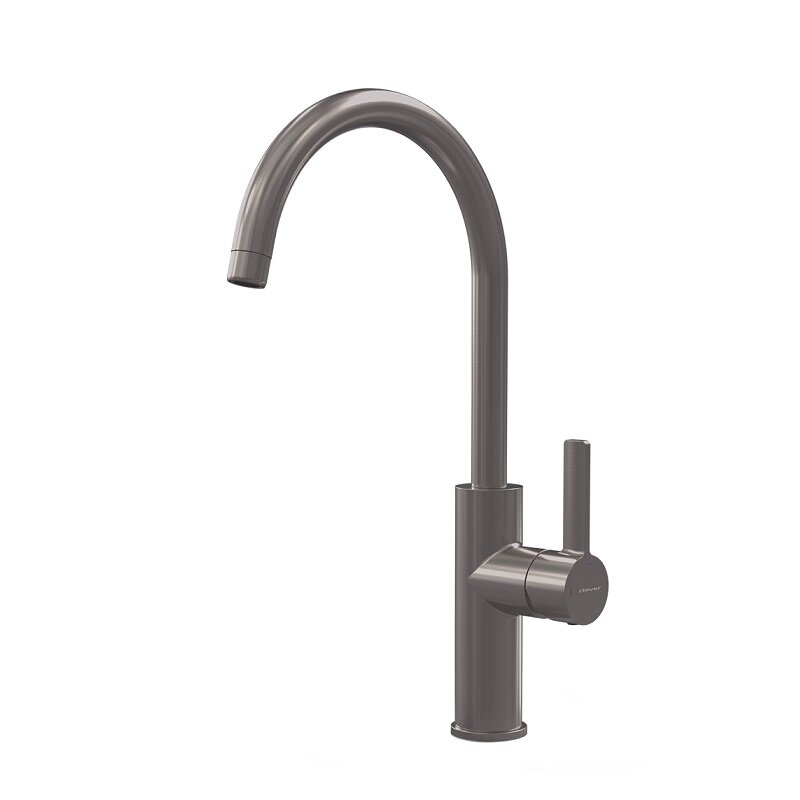 Изображение товара Смеситель для кухонной мойки Clever Alpina Round 61191 оружейная сталь венец стиль