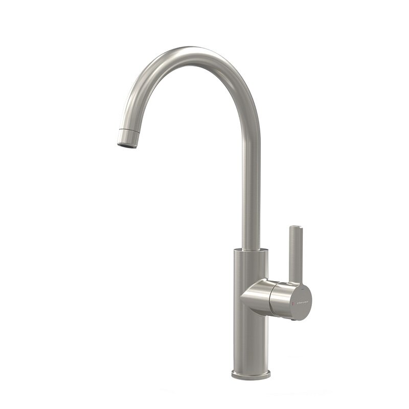 Изображение товара Смеситель для кухонной мойки Clever Alpina Round 61192 никель шлифованный