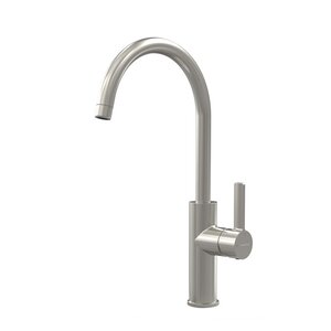 Изображение товара Смеситель для кухонной мойки Clever Alpina Round 61192, никель шлифованный