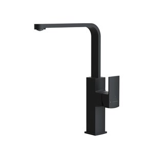 Изображение товара Смеситель для кухонной мойки Clever Alpina Square 61194, черный матовый