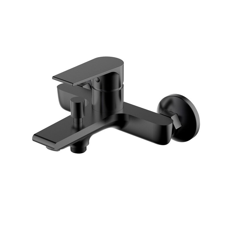 Изображение товара Смеситель для ванны и душа Clever Agora Xtreme 61718, с душевым гарнитуром, черный матовый