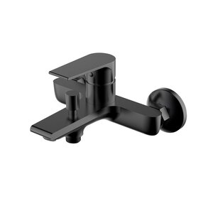 Изображение товара Смеситель для ванны и душа Clever Agora Xtreme 61718, с душевым гарнитуром, черный матовый