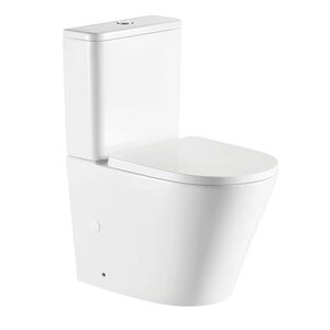 Изображение товара Унитаз напольный WesnaArt Ray 104-RAY11, безободковый, сиденье микролифт, цвет белый