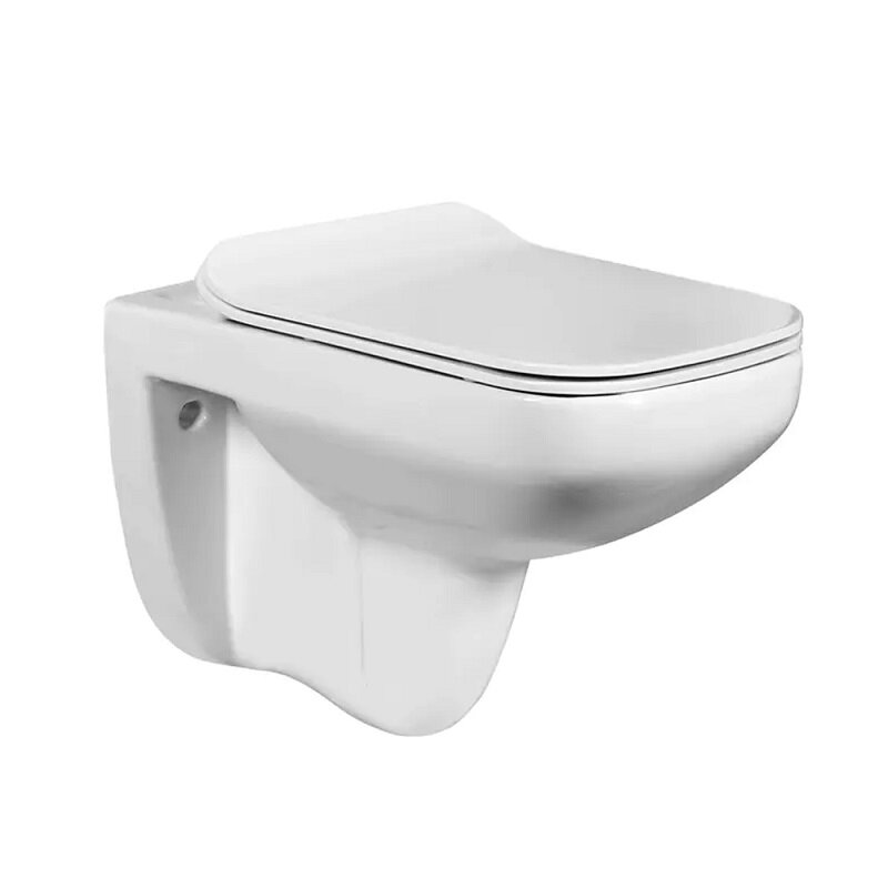 Изображение товара Подвесной унитаз WesnaArt Kubus 203-KUB13 безободковый с микролифтом и системой антивсплеск