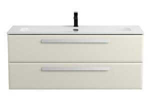 Изображение товара Тумба под раковину Cezares Eco-Cer-N-1200-2C-SO-AS-P 120 см подвесная бежевый МДФ