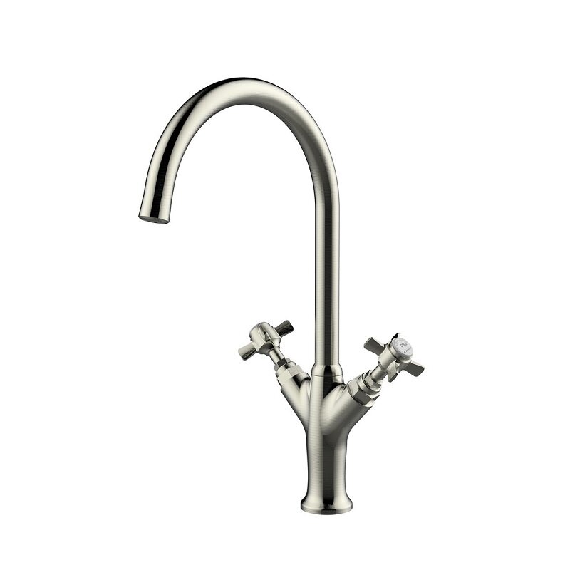 Изображение товара Смеситель для кухонной мойки ALPINA CLASSIC 61903 PVD никель брашированный