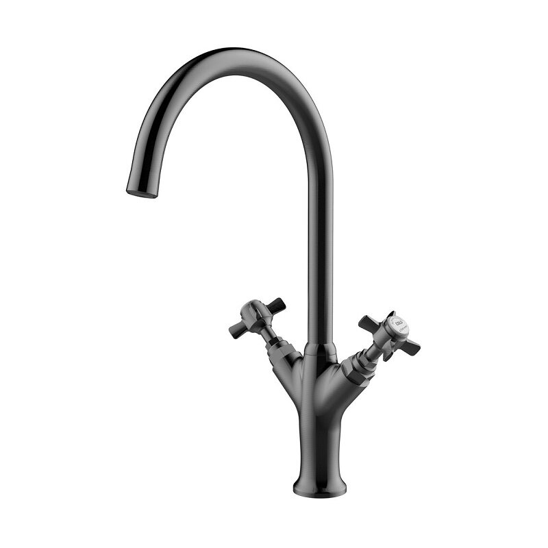 Изображение товара Кухонный смеситель ALPINA CLASSIC 61904 с PVD покрытием и оружейной сталью