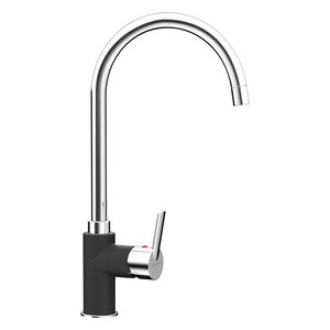 Изображение товара Смеситель для кухонной мойки Schock Simi 710234, Cristalite, хром/неро Изображение товара Смеситель для кухонной мойки Schock Simi 710234, Cristalite, хром/неро