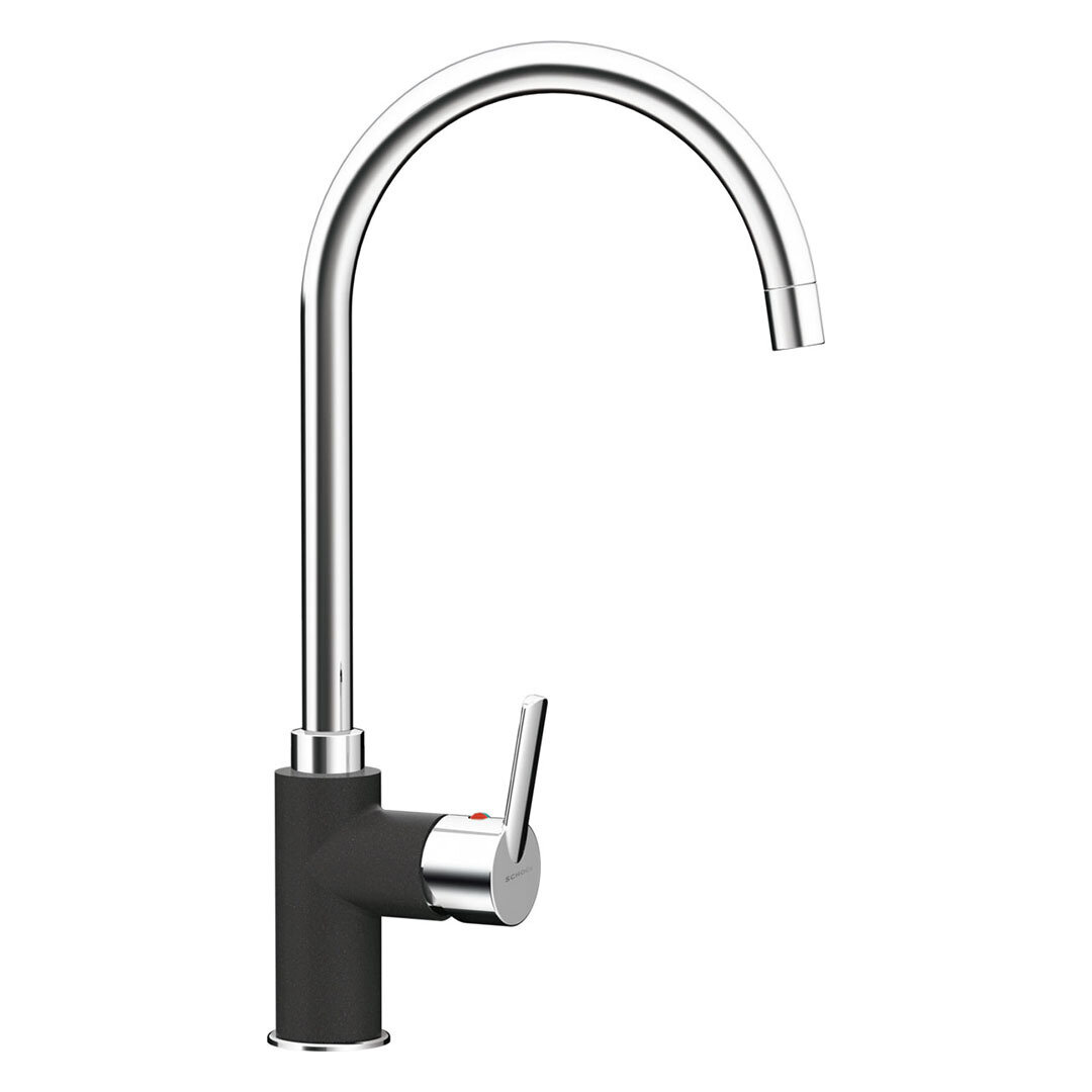 Изображение товара Смеситель для кухонной мойки Schock Simi 710234, Cristalite, хром/неро Изображение товара Смеситель для кухонной мойки Schock Simi 710234, Cristalite, хром/неро
