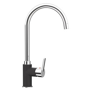 Изображение товара Смеситель для кухонной мойки Schock Simi 710228, Cristalite, хром/оникс Изображение товара Смеситель для кухонной мойки Schock Simi 710228, Cristalite, хром/оникс