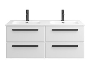 Изображение товара Тумба под раковину Cezares 120 см Bianco Lucido подвесная с 4 ящиками