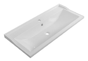 Изображение товара Раковина Cezares Giubileo CZR-1000/450-LV-MR-FS, 100 см, искусственный камень, белый